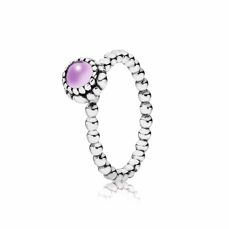 Pandora Birthday Blooms Ring February Outlet NZ, Sterling Silver (093462-XQE)